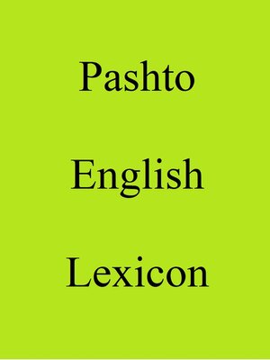 cover image of Pashto English Lexicon